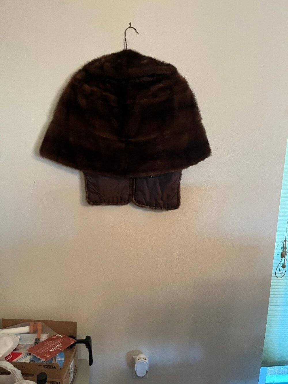 Dark Chocolate Brown Mink Cape/Jacket